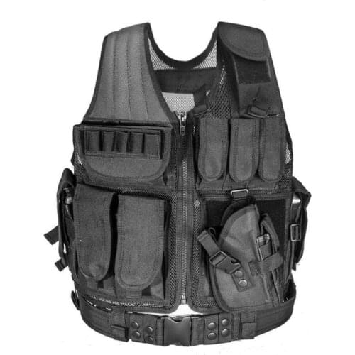 Tactical Military Jacket Style Outdoor Camouflage Hunting Vest With Mag Pouches