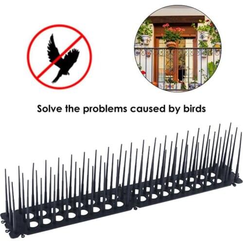 2pcs Outdoor Bird Plastic Spikes Fence Cat Defender Spikes for Keep Off Birds Pigeons Eco-friendly Anti Nail Garden Supplies