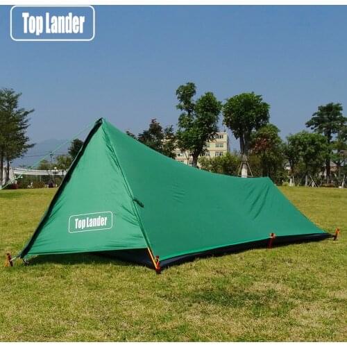 A Tower Ultralight Tent 1 Person Waterproof Camping Tent Hiking Mountain Backpacking Single Bivvy Tent 20D Silicone One Man Tent