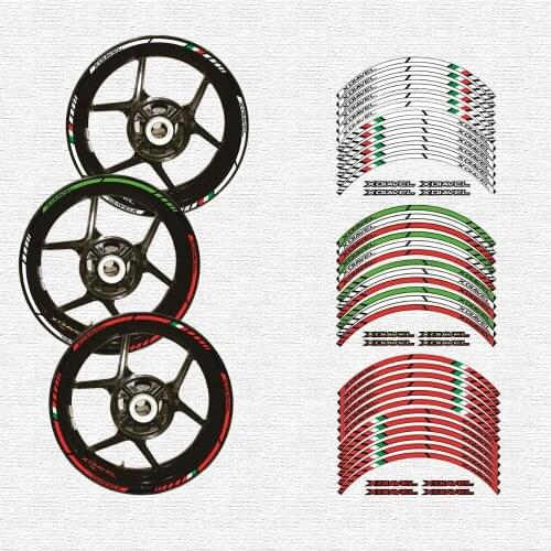 High quality motorcycle wheel decals waterproof Reflective stickers rim stripes For DUCATI XDIAVEL DUCATIXDIAVEL