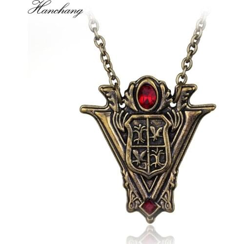 HANCHANG Movie Film Jewelry Pendant Necklace Twilight New Moon Peaks Tower Necklace Collares Bijoux Femme Gift Women Girl