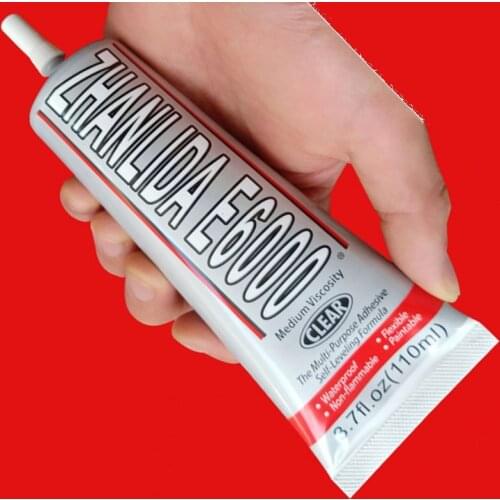 ZLD E6000 110ml Super Liquid Glue Multipurpose Adhesive DIY Jewelry Cloth Crafts Crystal Rhinestone Repair Phone Screen Glass