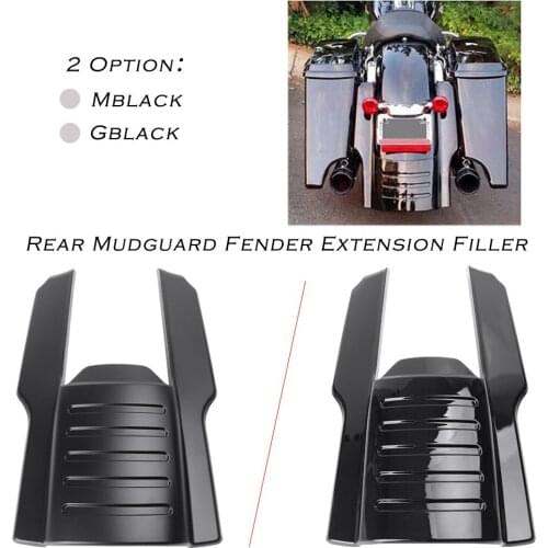 1x Motorcycle Rear Fender Extender Mudguard Mud Guard for Harley Electra Street Glide Road King 1996-2008