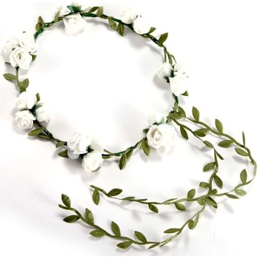 3 Flower / banquet! Headband Hair Accessories Wedding Floral head garland wedding Headband White