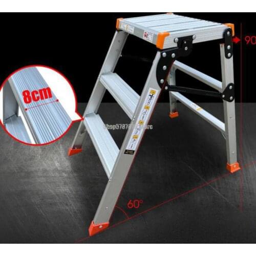 Aluminum Cube Car Washing Tool Stool Household Ladder Multifunctional Folding Portable Thickening Anti Slip Mobile Climbing Plat