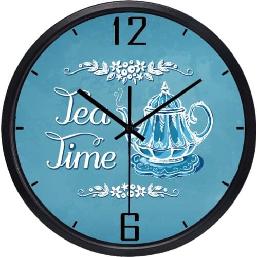 England Tea Time Wall Clock, High Tea Coffee Clock