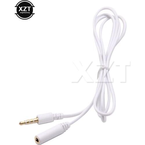 Jack Female to Male Earphone Headphone Stereo Audio Extension Cable Cord for Speaker Phone Nylon Wire