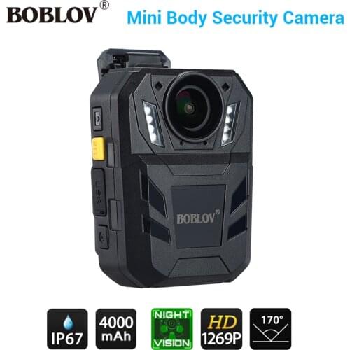 BOBLOV WA7-D Mini Camera HD 1296P Wearable Camera IR Video Recorder Security Cam Remote Control IR DVR cam A7LA50 Police Camera