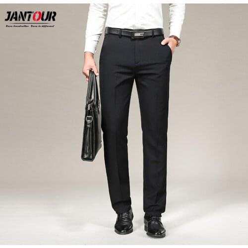 Men Suit Pants Autumn Winter Men Dress Pants Straight Business office trousers Mens Formal Pants Classic Male pantalon hombre 40
