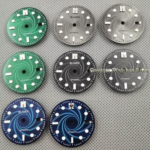 New 31mm Sterile Luminous Watch Dial Fit ETA 2836 2824 ,Miyota 8205 8215 821A,Mingzhu DG2813 3804 Seagull ST1612 movement