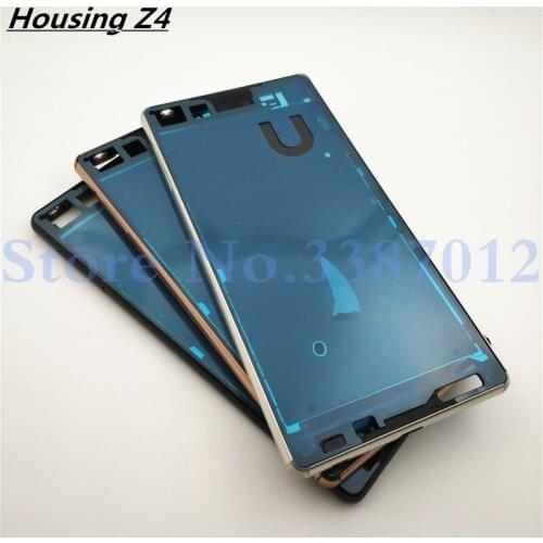 Middle Frame For Sony Xperia Z4 Z3 Plus E6553 Single Card Frame Bezel LCD Housing Mid Faceplate + Side Button + Dust Plug Cover