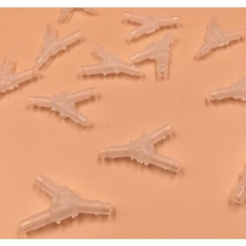 Eco solvent printer Allwin Galaxy Xuli Roland Mutoh Flora Plastic ink hose connectors Y shape fitting 20pcs use for 4*3mm pipe
