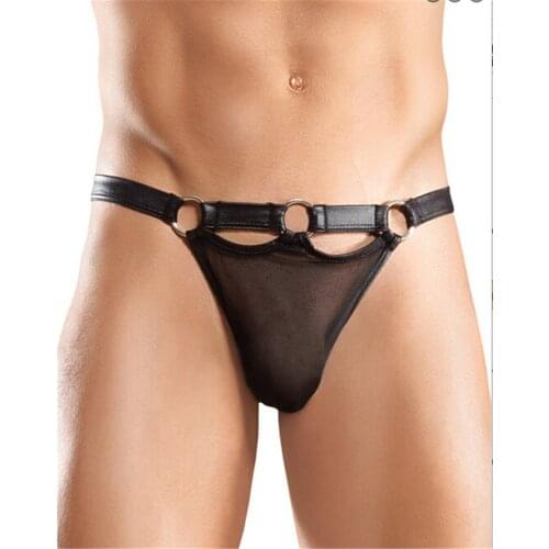 Exotic Sexy Men Mesh Bandage lingerie Thong Pouch NightLife transparent Tights Pantyhose Shorts Stockings sex pant