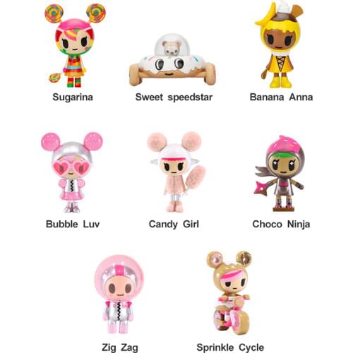 Original Tokidoki Figure Donut Family 2nd Blind Box Cute Collectible Doll Toy Gift Baking Cakes Figures