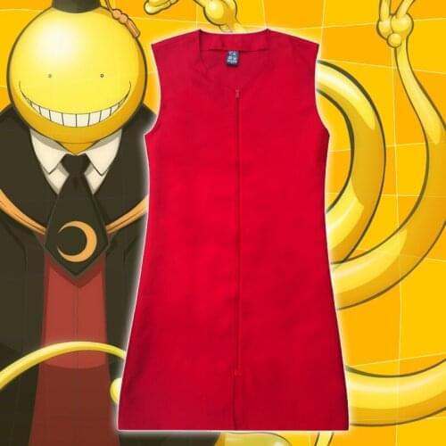 Assassination Classroom Korosensei Cosplay Red Vest Unisex Daily Vest Coat Anime Halloween Christmas Cosplay Multi Sizes