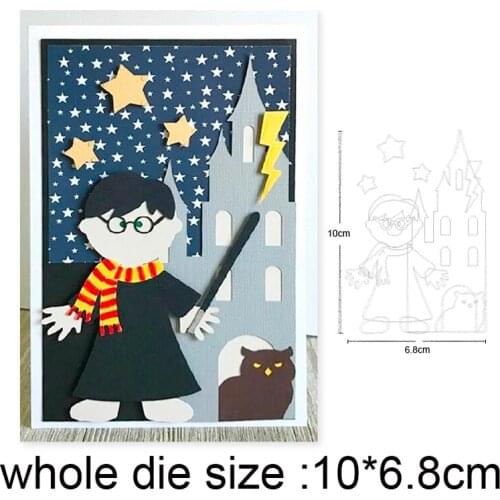 Cat Boy House Castle Metal Cutting Dies for 2020 New Stencils dies DIY Scrapbooking dies Embossing Paper Cards Making Craft dies