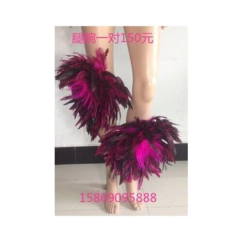 Latin dance Samba accessories Fashion exquisite headdress feathers Delicate dance shows accessories