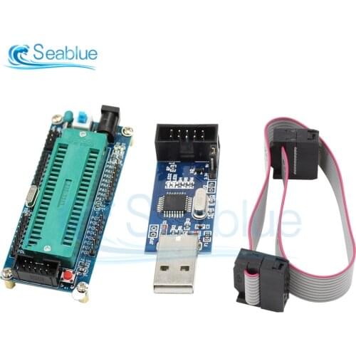 1Set ATMEGA16 ATMEGA32 ISP I/O Mini System Module USBASP USBISP AVR Programmer USB ATMEGA8 ATMEGA128 ATtiny/CAN/PWM With Cable