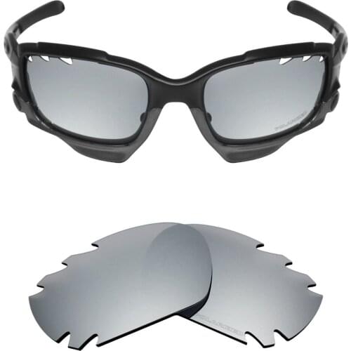 Mryok+ POLARIZED Resist SeaWater Replacement Lenses for Oakley Jawbone Vented Sunglasses Silver Titanium