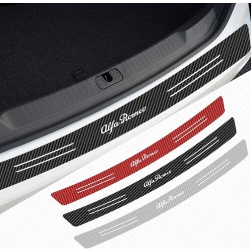 Rear bumper car trunk stickers auto style car tuning accessories for alfa romeo 159 147 156 giulietta sp myth protection styling