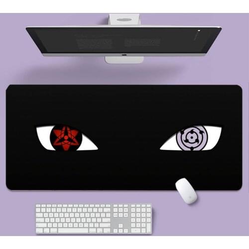 Sharingan Rinnegan Eyes DIY Design Pattern Game mousepad Large gaming laptop XL non-slip rubber office computer mouse pad