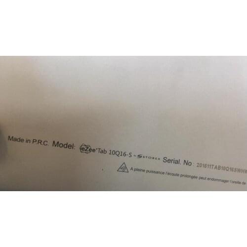 A+ For 10.1" eZee'Tab 10Q16-S tablet touch panel touch screen digitizer glass