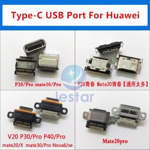5pcs USB Charging charger Type-C Port for Huawei P20 P30 P40 pro mate10/20/30 V20