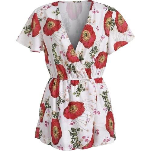 Women Holiday Mini Playsuit Jumpsuit Rompers Summer Beach Casual Shorts