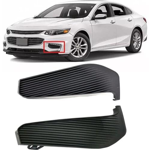 2Pcs Front Side Bumper Fog Lamps Grill Cover Trim Frame For Chevy Malibu 2016-2018 23478393 GM1038230 Car Styling Grille Cover