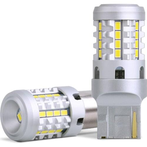 2pcs High Bright Car Led Lights EMC 3020 SMD S25 1156 BA15S For Auto Turn Signal Lamps T20 7440 Brake Bulb Amber W21W P21W Diode