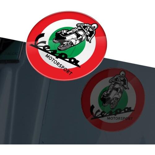 3D Motorcycle Decal Italy Flag Sticker Case for Piaggio Vespa Sprint GTS GTV LX PX GS