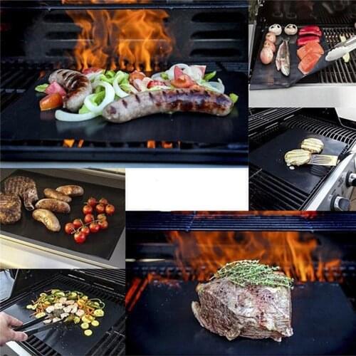 5/10PCS Non-Stick BBQ Grill Mat Barbecue Cooking Reusable Sheets Baking Mats