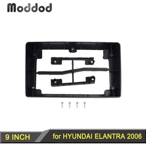9 INCH Radio Frame for HYUNDAI ELANTRA 2006 Left Hand Drive Car Stereo Panel Dash Refitting Install Kit GPS DVD Fascia Bezel