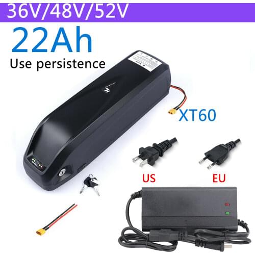Electric eBike Battery Hailong Samsung 18650 Cells Pack 52V 48V 36V 28mAh Powerful Bicycle Lithium Battery+Charger XT60 plug