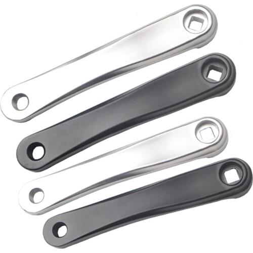 Aluminum Alloy Mountain Bike Bicycle Square Rhombus Hole Crankset Left Crank Arm Bicycle Accessories Replacement Parts