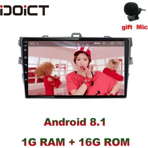 IDOICT Android 9.1 2.5D Car Radio Multimedia Player For Toyota Corolla 2008 2009 2010 2011 2012 2013 Stereo GPS Navigation