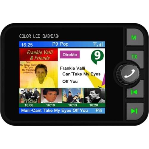 Car DAB/DAB+ Receiver Universal Digital Radio Bluetooth MP3 Music Player DAB Adapter FM Transmission with LCD Screen