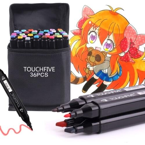 Colors Art supplies Markers Set Dual Headed Artist Sketch Alcohol based Markers For Animation Manga brush pen Sketching Markers