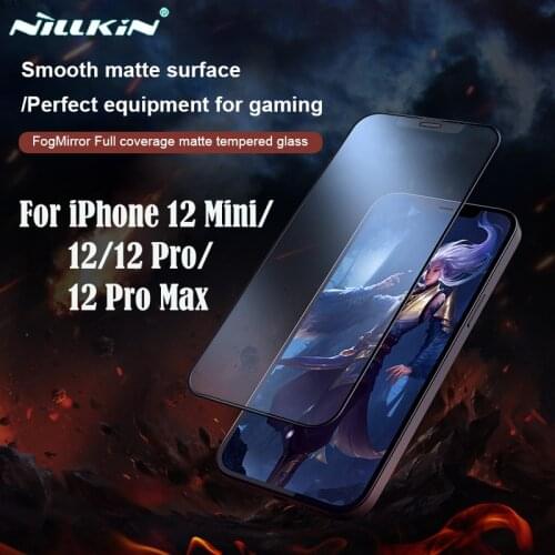 For iPhone 12 Pro Max Tempered Glass For iPhone12 Nillkin FogMirror Matte Glass Full Screen Protector For iPhone 12 Mini 12 Pro