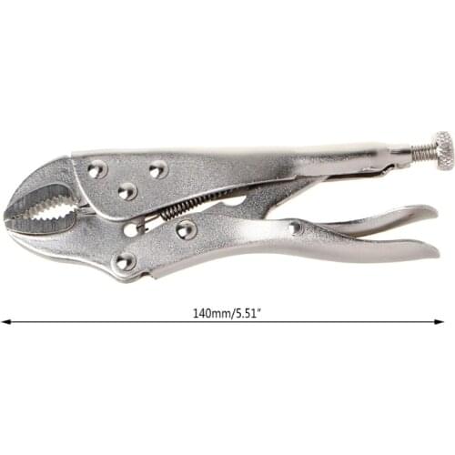 5 Inch Locking Pliers Ground Mouth Straight Jaw Lock Vise Grip Clamp Hand Tools 62KC