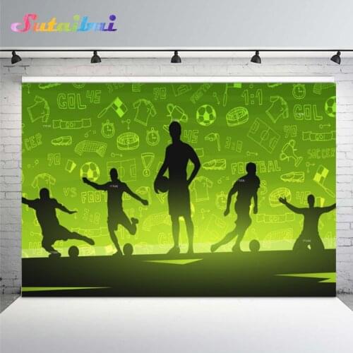 Football Sports Party Backdrop Boy Birthday Decorations Banner Graduation Party Background for Photo Booth Photography Backdrop