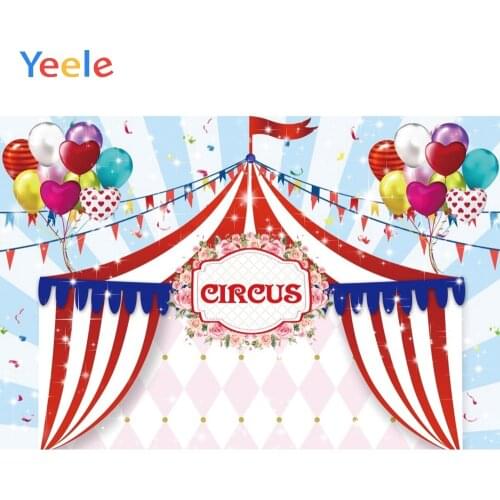 Yeele Photozone Circus Party Balloons Baby Child Photography Backgrounds Customized Photographic Backdrop For Photo Studio Props