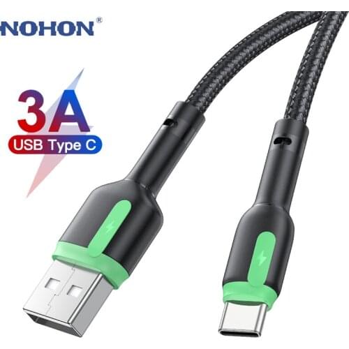 3A USB Type C Cable for Huawei Mate 40 30 P30 USB C Cable Super Quick Charge 3.0 Type-C Cable Fast Charge Code USB C Wire 2m 3m