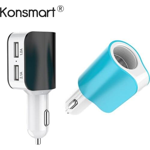 Разветвители прикуривателей для мобильных телефонов KONSMART China At AliExpress
