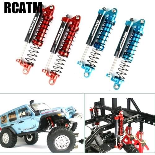 2pcs Metal Shock Absorber Suspension Double Oil Negative Pressure Damping For 1/10 RC Crawler TRX4 TRX6 G63 AXIAL SCX10 AX103007