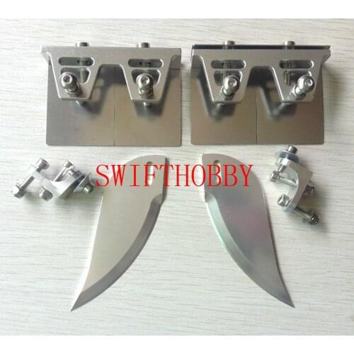 1 Set CNC Trim Tabs & turn fins combo for 45" or larger rc boat