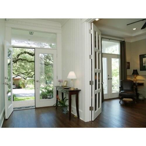 2017 new style shaker square profiles highly durable solid wood door paint grade interior wood door entry doors ID1606020