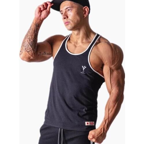 2020 Summer New Mens Tank top Gyms Workout Fitness Bodybuilding sleeveless shirt Male Cotton clothing Casual Singlet vest WZFJM