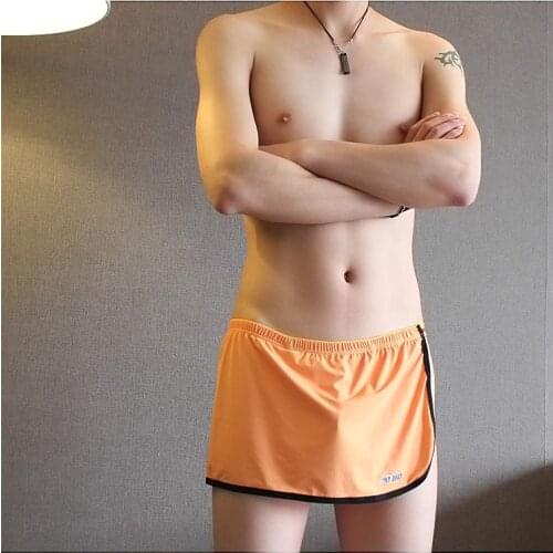 Casual Shorts Male Men shorts Smooth clothes Mens Home Boxers Male Shorts Gay Man Sexy Shorts Homewear Loose Trousers