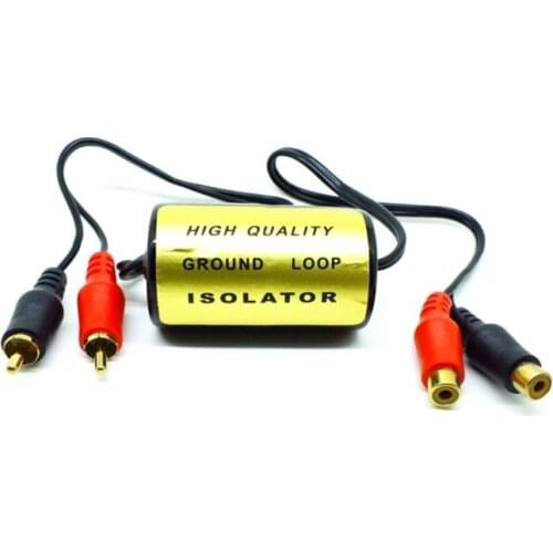 RCA Audio Noise Filter Suppressor Ground Loop Isolator For Car And Home Stereo